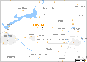 map of East Goshen