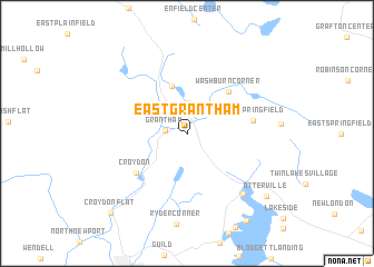 map of East Grantham
