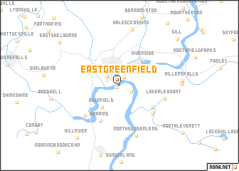 map of East Greenfield
