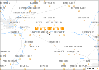 map of East Grimstead