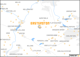 map of East Groton