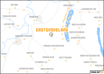 map of East Groveland