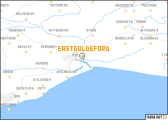 map of East Guldeford