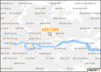 map of East Ham