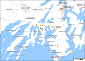 map of East Harpswell