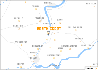 map of East Hickory