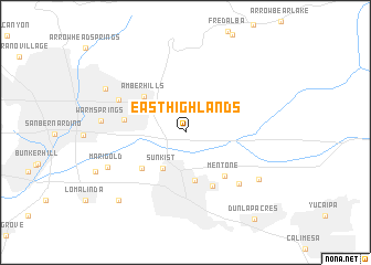 map of East Highlands