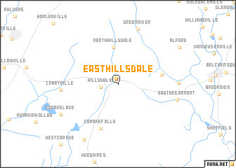 map of East Hillsdale