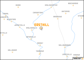 map of East Hill