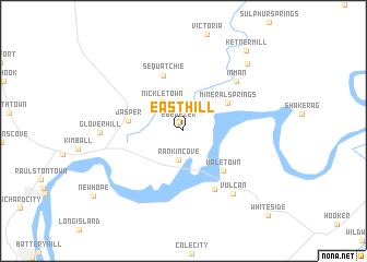 map of East Hill