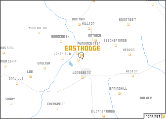 map of East Hodge