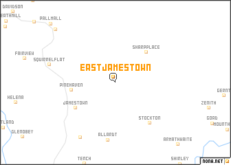 map of East Jamestown