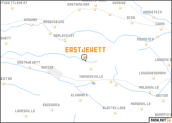 map of East Jewett