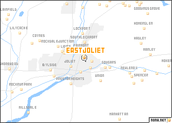 map of East Joliet