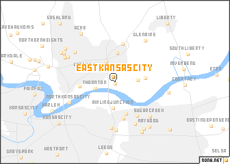 map of East Kansas City