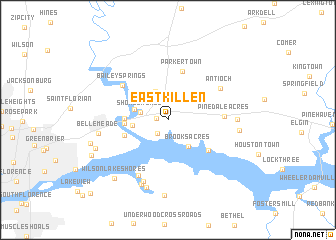 map of East Killen