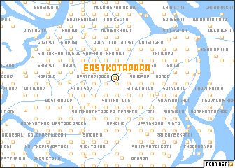 map of East Kotāpāra