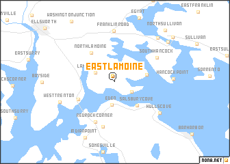 map of East Lamoine