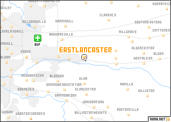 map of East Lancaster