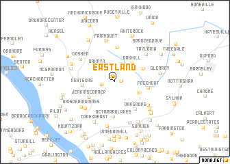 map of Eastland