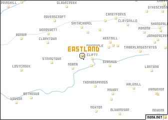 map of Eastland