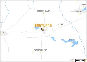 map of Eastland