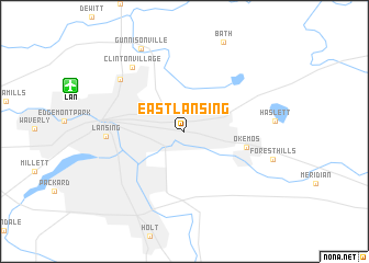 map of East Lansing