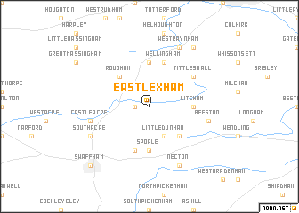 map of East Lexham