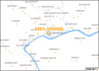 map of East Liverpool