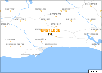 map of East Looe