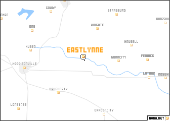 map of East Lynne
