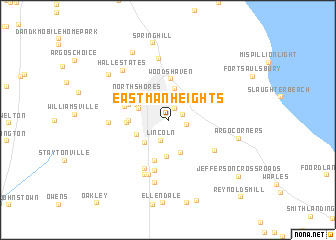 map of Eastman Heights