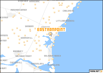 map of Eastman Point