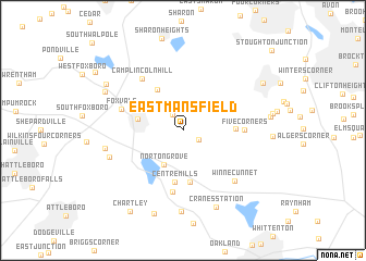 map of East Mansfield