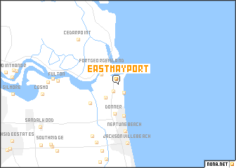 map of East Mayport