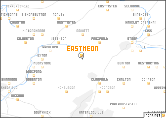 map of East Meon