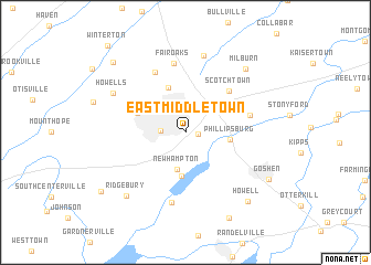 map of East Middletown