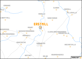 map of East Mill