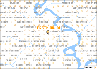 map of East Minājdi