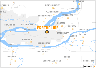 map of East Moline