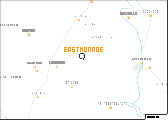 map of East Monroe