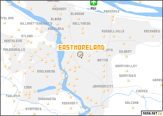 map of Eastmoreland