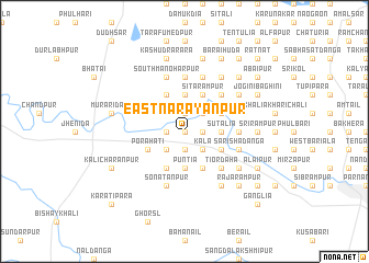 map of East Nārāyanpur