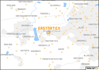 map of East Natick