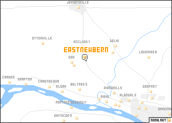 map of East Newbern