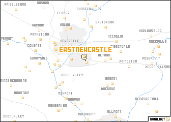 map of East New Castle