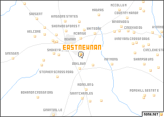 map of East Newnan