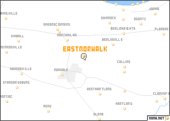 map of East Norwalk