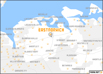 map of East Norwich