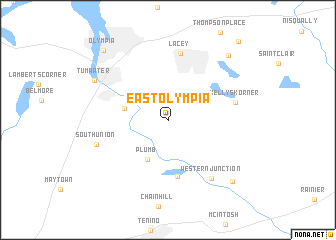 map of East Olympia